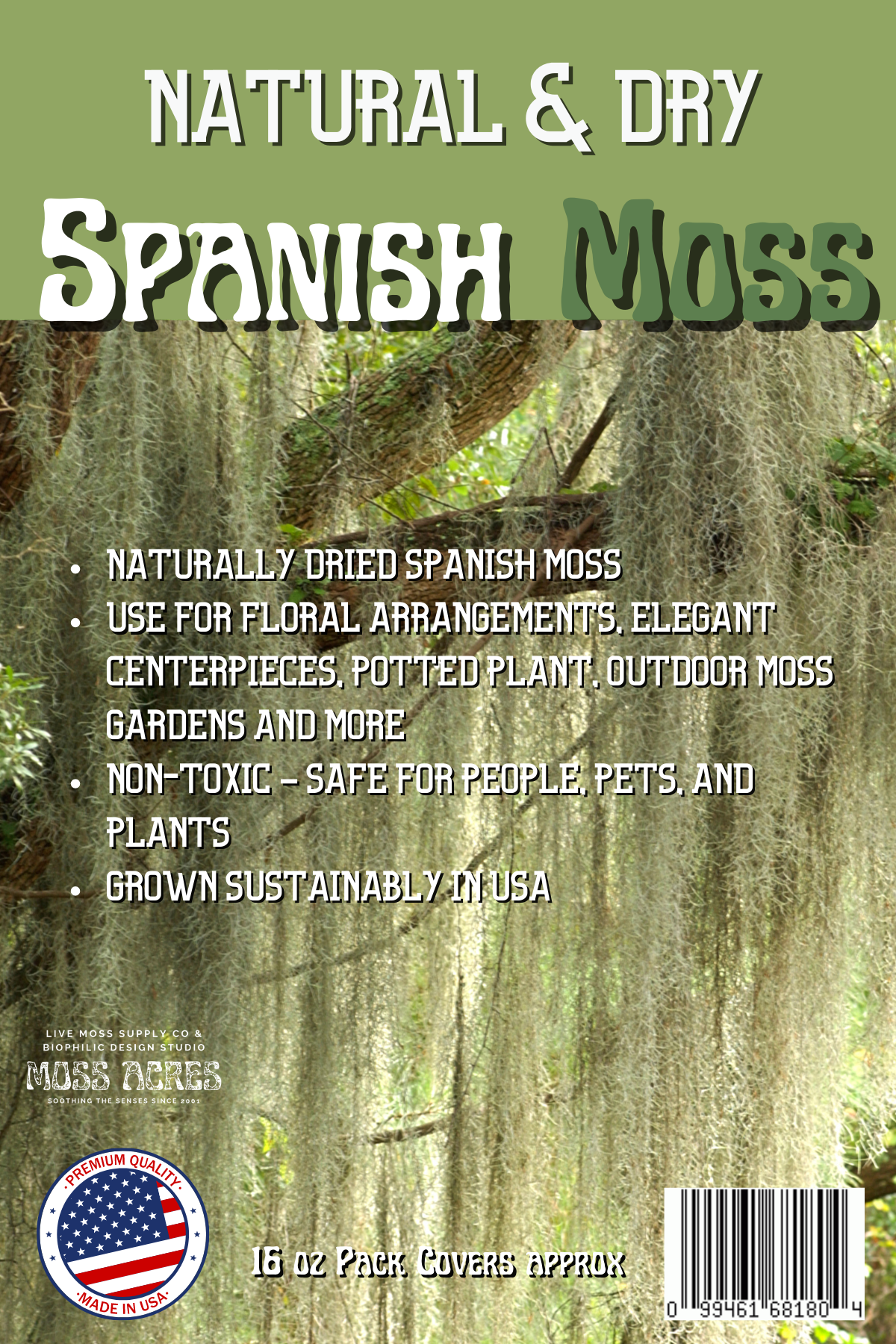 Dried Spanish Moss Dried Moss Natural Moss Decorative Moss 