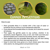 Growable Moss for Sunny Areas Retail Pack  - Case (12- Bags)