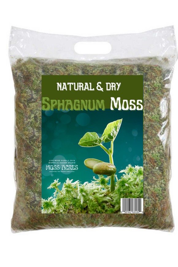 8oz Fresh Sphagnum Moss- 12 pc Retail Pack
