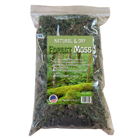 Forest Moss Mix Natural & Dry 4oz / 8oz Retail - 12 pack