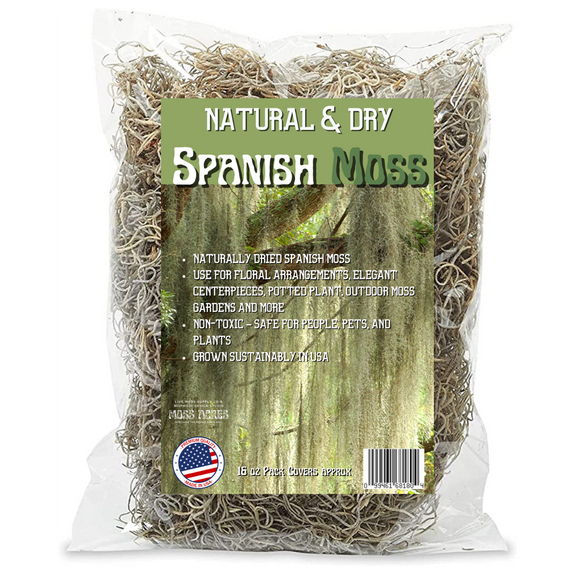 Spanish Moss Natural & Dry Retail - 12 pack