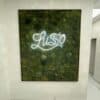 Custom Moss Wall with Neon Sign
